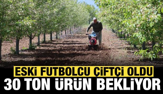 Eski futbolcu hobi diye başladı şimdi 11 d&ouml;n&uuml;m arazide tarım yapıyor!