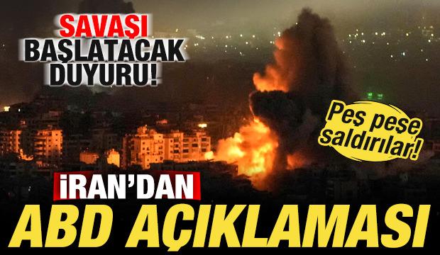 İran'a peş peşe saldırılar! Son dakika ABD a&ccedil;ıklaması! Savaşı başlatacak duyuru