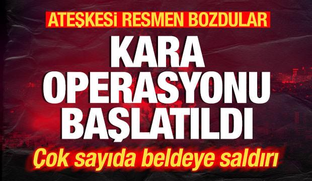 İsrail ateşkesi resmen bozdu! Kara operasyonu başlatıldı! &Ccedil;ok sayıda beldeye saldırı