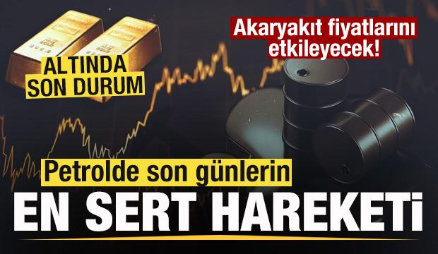 Son dakika: Petrolde sert d&uuml;ş&uuml;ş! Akaryakıt fiyatlarını etkileyecek! Altında son durum