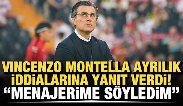 Montella ayrılık iddialarına yanıt verdi! "Menajerime s&ouml;yledim"