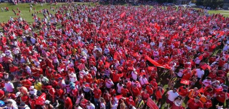 Kanada'da T&uuml;rkiye coşkusu! Vancouver'de muhteşem atmosfer