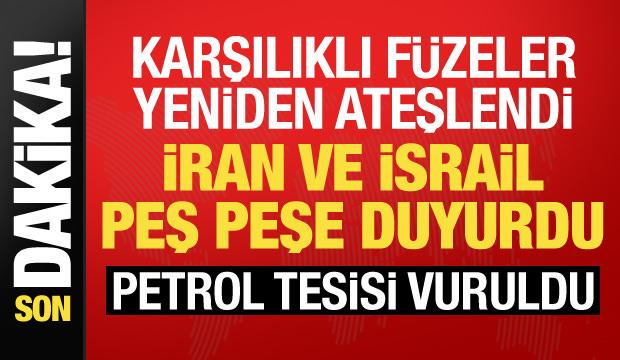 Karşılıklı f&uuml;ze saldırıları: İran'da petrokimya tesisi vuruldu! İsrail teyakkuzda
