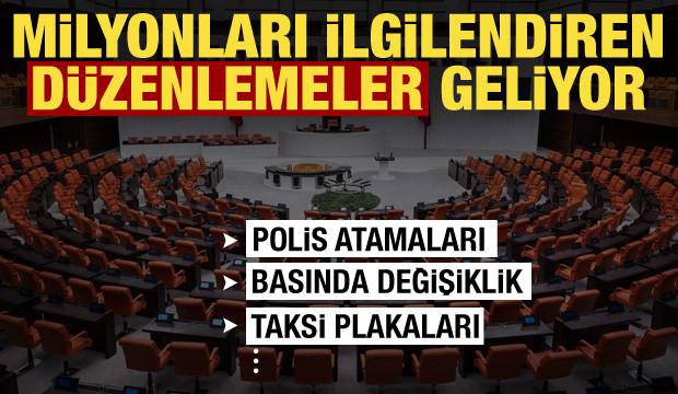 Meclis'te kritik hafta! Milyonları ilgilendiren d&uuml;zenlemeler geliyor