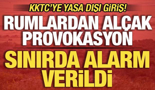 Rumlardan al&ccedil;ak provokasyon: KKTC'ye yasa dışı giriş! Sınırda alarm verildi