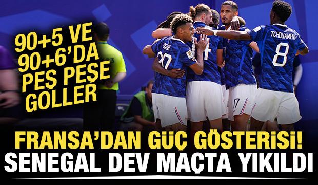 90+5 ve 90+6'da peş peşe goller! Fransa'dan Senegal karşısında g&uuml;&ccedil; g&ouml;sterisi