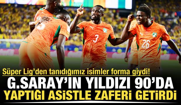 Galatasaray'ın yıldızı 90'da sahneye &ccedil;ıktı! Muhteşem asistle zaferin mimarı oldu