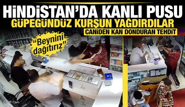 Hindistan'da g&uuml;peg&uuml;nd&uuml;z kanlı pusu: Eczacıyı vurdular