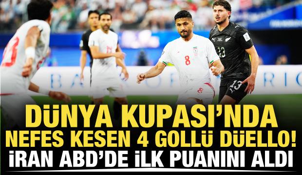 D&uuml;nya Kupası'nda 4 goll&uuml; nefes kesen d&uuml;ello! İran ABD'de ilk puanını aldı