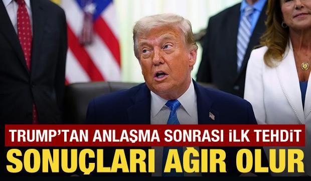 Trump, yine İran'ı tehdit etti: İnanılmaz sonu&ccedil;larla karşılaşırlar!