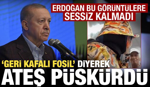 Baş&ouml;rt&uuml;s&uuml; hazımsızlığına Cumhurbaşkanı Erdoğan'da sert tepki: Bazı fosiller kin kusuyor