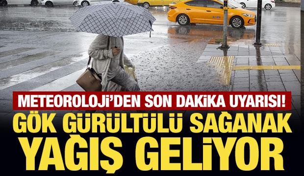G&ouml;k g&uuml;r&uuml;lt&uuml;l&uuml; sağanak yağış geliyor: Meteoroloji'den son dakika uyarısı!