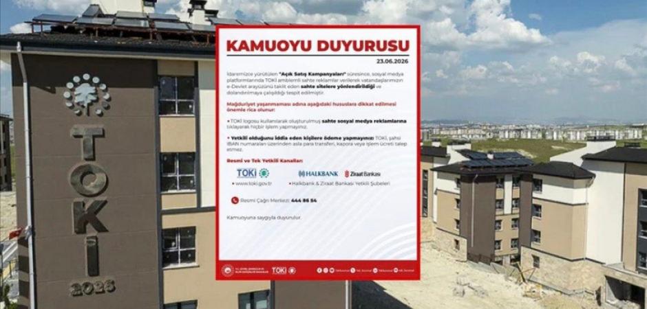 TOKİ uyardı! Dolandırıcılar bu y&ouml;ntemi kullanıyor...