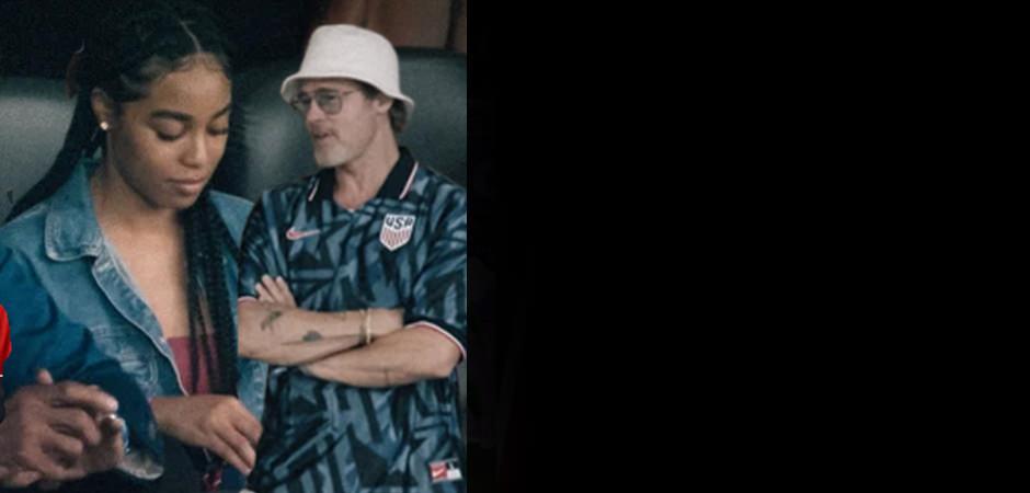 T&uuml;rkiye-ABD ma&ccedil;ını d&uuml;nya yıldızları trib&uuml;nden takip etti! Brad Pitt Paris Hilton ve dahası