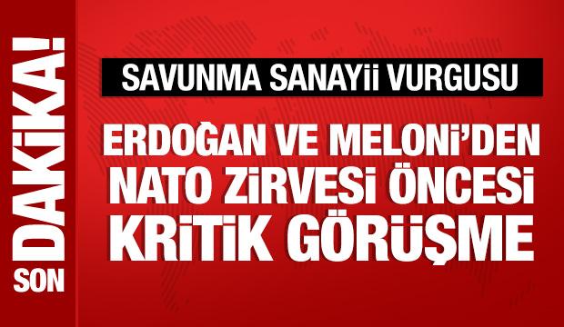 Cumhurbaşkanı Erdoğan, Meloni ile g&ouml;r&uuml;şt&uuml;