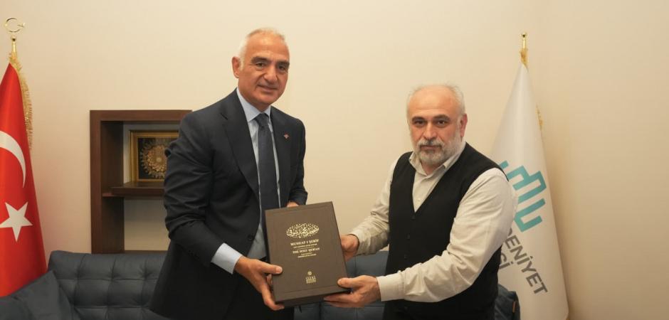 Medeniyet mirası masada: Bakan Ersoy'dan bilim tarih&ccedil;isi Fazlıoğlu'na ziyaret