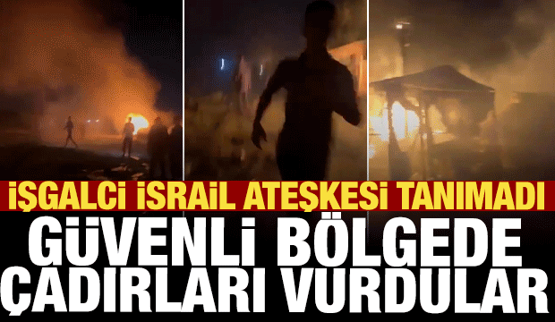  İsrail &ccedil;adırdaki Gazzeli sivilleri vurdu!