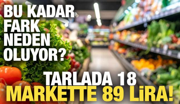 Tarlada 18, markette 89 lira! Tarladan sofraya rekor
