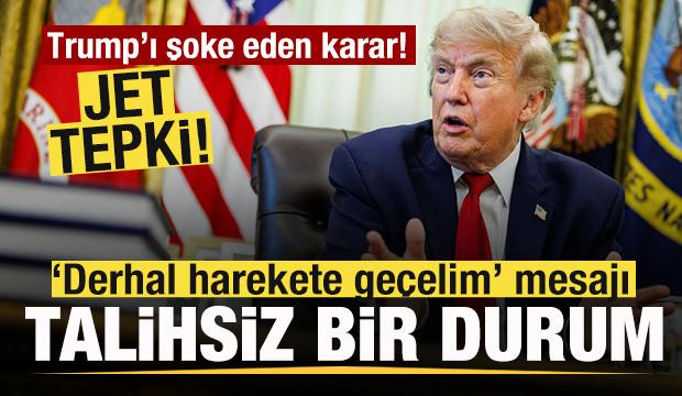 Trump'ı şoke eden karar! Jet a&ccedil;ıklama: Talihsiz bir durum! Derhal harekete ge&ccedil;meliyiz