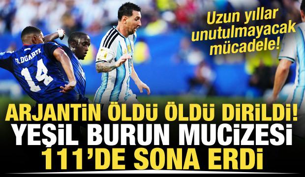 Yeşil Burun mucizesi 111'de bitti! Gol d&uuml;ellosunu kazanan Arjantin