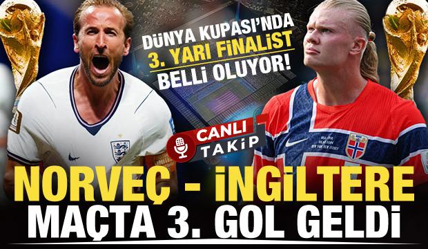 D&uuml;nya Kupası'nda 3. yarı finalist belli oluyor: Norve&ccedil;-İngiltere! CANLI