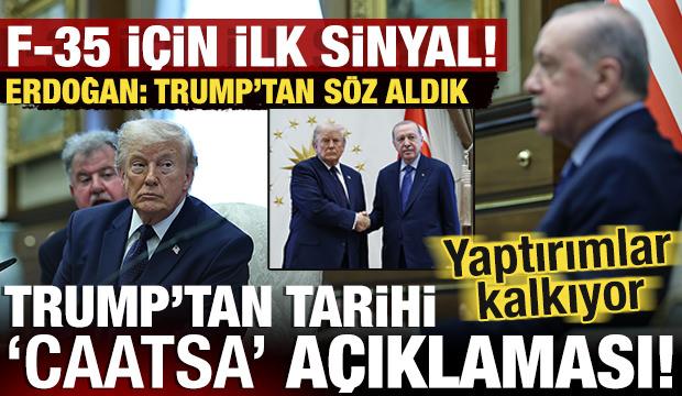 Erdoğan- Trump zirvesi: CAATSA yaptırımları kalkıyor! İki liderden F-35 a&ccedil;ıklaması!