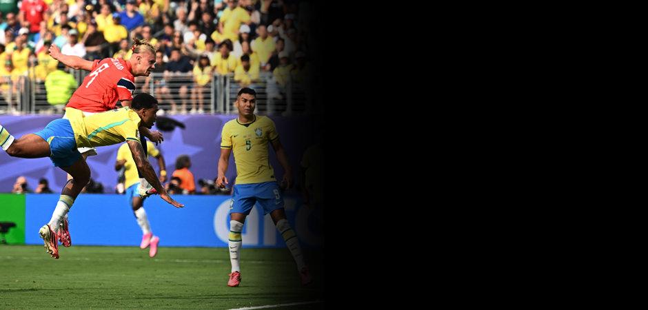 Erling Haaland şov yaptı! Norve&ccedil; Brezilya'yı dağıtarak &ccedil;eyrek finale y&uuml;kseldi