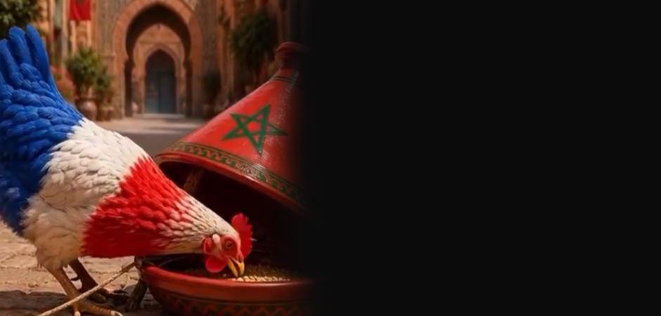 Fransa 'Horozu' Fas'ın kapanında! Yayınlanan animasyon g&uuml;ndem oldu