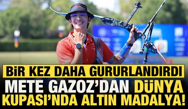 Mete Gazoz D&uuml;nya Kupası'nda altın madalya kazandı!