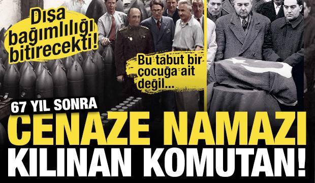 Tam 67 yıl sonra cenaze namazı kılınan komutan! Silahlarıyla d&uuml;şmana korku salmıştı...