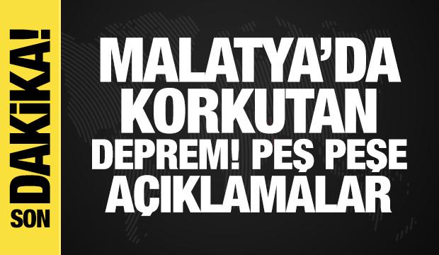 Malatya'da 5 b&uuml;y&uuml;kl&uuml;ğ&uuml;nde deprem