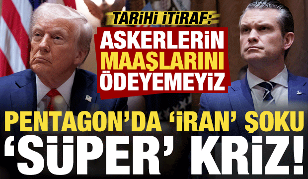 Pentagon'da 's&uuml;per' kriz, İran şoku! Tarihi itiraf: Askerlerin maaşlarını &ouml;deyemeyiz...