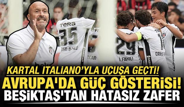 Avrupa'da g&uuml;&ccedil; g&ouml;sterisi! Beşiktaş'tan hatasız zafer