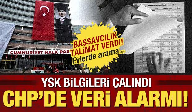 CHP'de veri alarmı: Seçmen bilgileri çalındı, Başsavcılık talimat verdi!