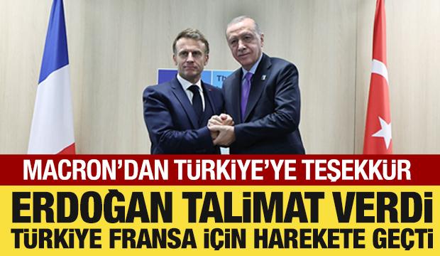 Cumhurbaşkanı Erdoğan talimat verdi: T&uuml;rkiye Fransa i&ccedil;in yardıma koştu