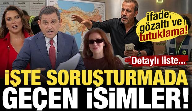 İfade, g&ouml;zaltı ve tutuklama! İşte Ahbap soruşturmasındaki isimler! Detaylı liste....