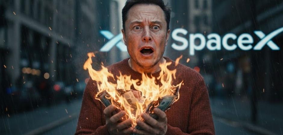 SpaceX hisseleri %50 eridi: Elon Musk 45 g&uuml;nde 750 milyar dolar kaybetti!