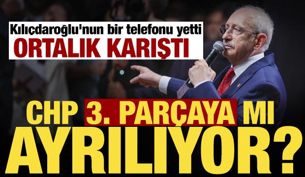 Yeni Parti'den sonra CHP'den yeni b&ouml;l&uuml;nme! Kılı&ccedil;daroğlu'nun telefonu ortalığı karıştırdı