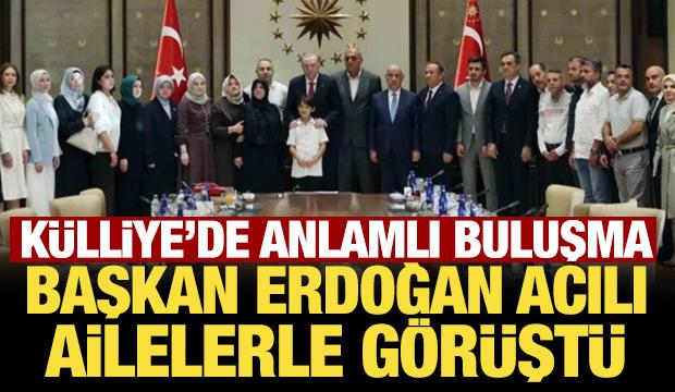 Başkan Erdoğan Kahramanmaraş'taki okul saldırısında &ouml;len &ouml;ğrencilerin ailelerini ağırladı