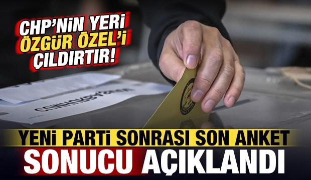 Yeni Parti sonrası son anket sonu&ccedil;ları a&ccedil;ıklandı: CHP yine ikinci parti oldu