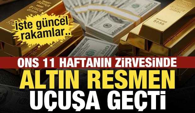 ABD enflasyonu a&ccedil;ıklandı, altın u&ccedil;uşa ge&ccedil;ti: Ons 11 haftanın zirvesinde