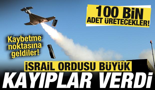İsrail ordusu b&uuml;y&uuml;k kayıplar verdi! Kaybetme noktasına geldiler: 100 bin adet &uuml;retecekler!