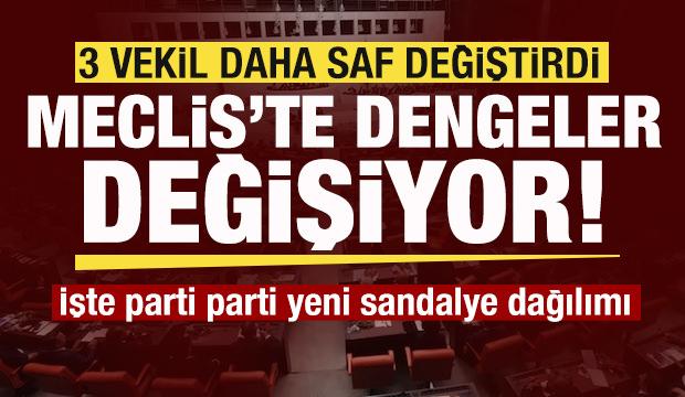 Meclis'te dengeler değişiyor! İşte yeni sandalye dağılımı