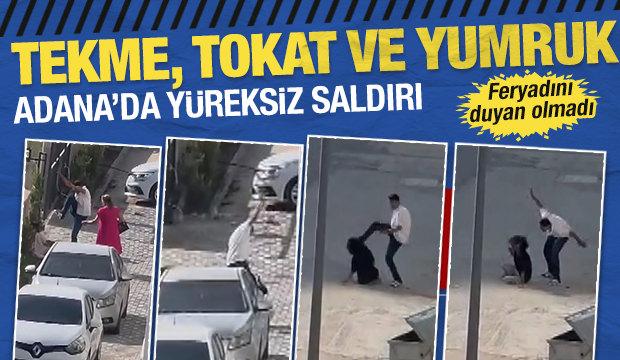 Adana'da apartman bah&ccedil;esinde tartıştığı kadını d&ouml;vd&uuml;