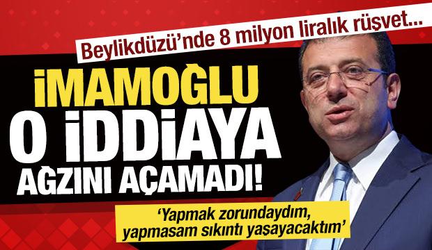İmamoğlu ağzını a&ccedil;amadı: 8 milyon liralık r&uuml;şvet iddiası!