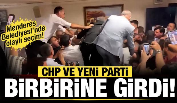 İzmir Menderes Belediyesi se&ccedil;imlerinde arbede &ccedil;ıktı