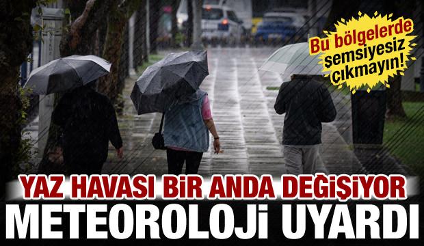 Meteoroloji haritayı g&uuml;ncelledi: Sağanak yağış geliyor
