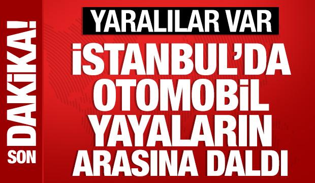 Beykoz&rsquo;da otomobil yayaların arasına daldı: S&uuml;r&uuml;c&uuml; ve 5 kişi yaralandı