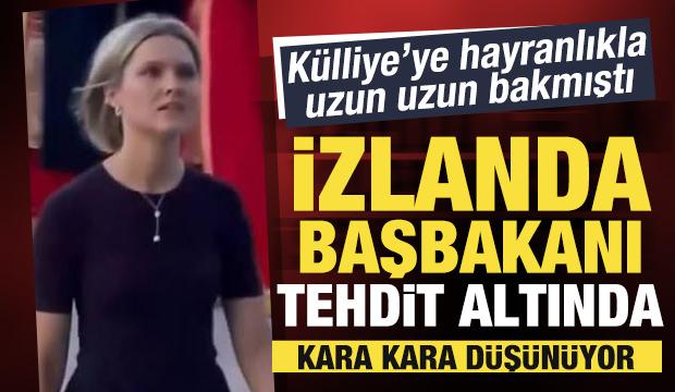 K&uuml;lliye'ye hayranlıkla uzun uzun bakmıştı: İzlanda Başbakanı tehdit altında