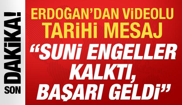 Erdoğan'dan &Ouml;NDER Kurultayı'na tarihi &ccedil;ağrı: Suni engeller kalktı, başarı geldi